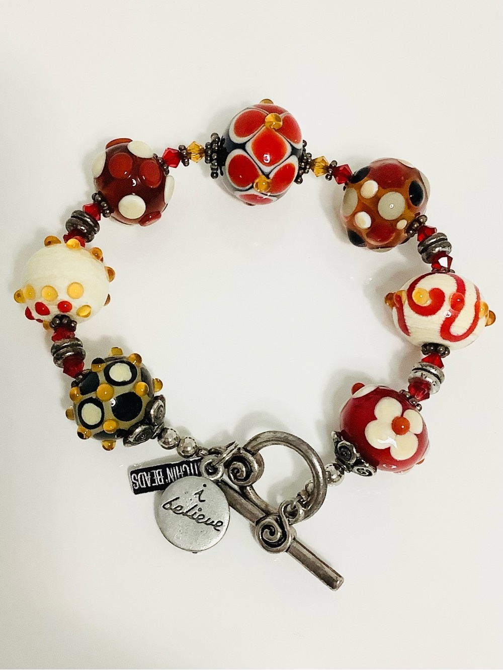 Studio BB Designs Bitchin Beads Handcrafted Glass Beads Sterling Silver Accents
